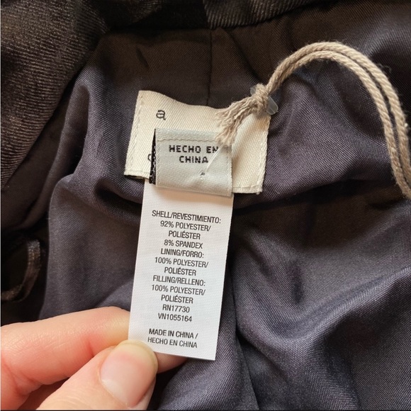 A new day osfm charcoal gray velvet jacket - Picture 9 of 9